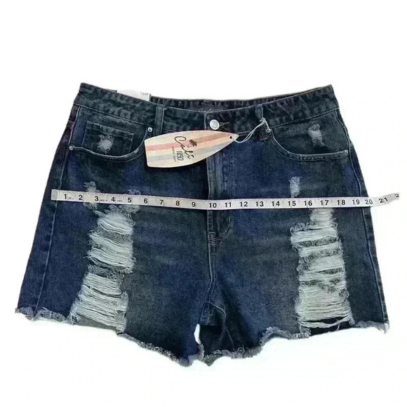 Calí 1850 High Rise Jean Shorts for Women Size 13 - Picture 3 of 9